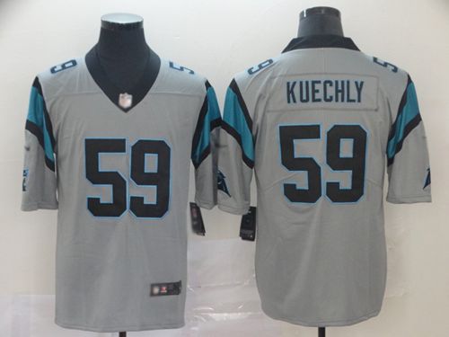 Panthers #59 Luke Kuechly Silver Men's Stitched Football Limited Inverted Legend Jersey Panthers #59 Luke Kuechly Silver Men's Stitched Football Limited Inverted Legend Jersey