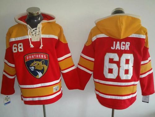 Panthers #68 Jaromir Jagr Red Gold Sawyer Hooded Sweatshirt Stitched NHL Jersey Panthers #68 Jaromir Jagr Red Gold Sawyer Hooded Sweatshirt Stitched NHL Jersey