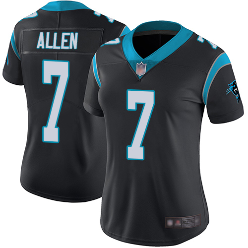 Panthers #7 Kyle Allen Black Team Color Women's Stitched Football Vapor Untouchable Limited Jersey Panthers #7 Kyle Allen Black Team Color Women's Stitched Football Vapor Untouchable Limited Jersey