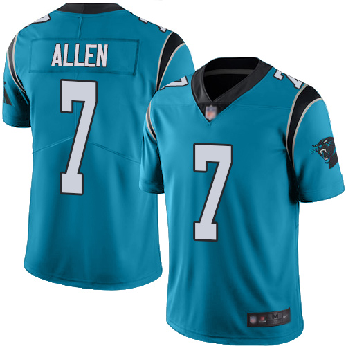 Panthers #7 Kyle Allen Blue Youth Stitched Football Limited Rush Jersey Panthers #7 Kyle Allen Blue Youth Stitched Football Limited Rush Jersey