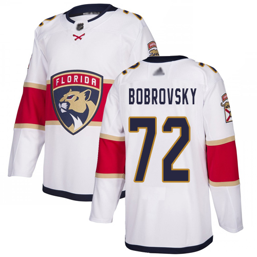 Panthers #72 Sergei Bobrovsky White Road Authentic Stitched Youth Hockey Jersey Panthers #72 Sergei Bobrovsky White Road Authentic Stitched Youth Hockey Jersey