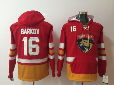 Panthers 16 Aleksander Barkov Red All Stitched Hooded Sweatshirt Panthers 16 Aleksander Barkov Red All Stitched Hooded Sweatshirt