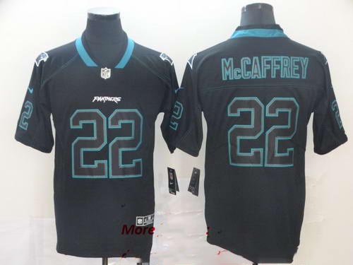 Panthers 22 Christian McCaffrey Black Shadow Legend Limited Jersey