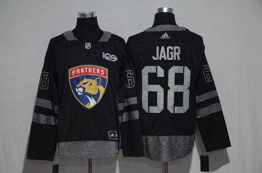 Panthers 68 Jaromir Jagr Black 1917-2017 100th Anniversary Adidas Jersey Panthers 68 Jaromir Jagr Black 1917-2017 100th Anniversary Adidas Jersey