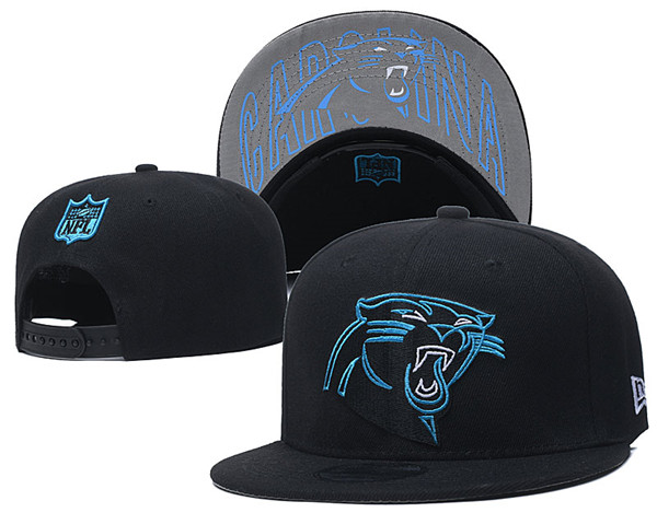 Panthers Black Snapback Hat