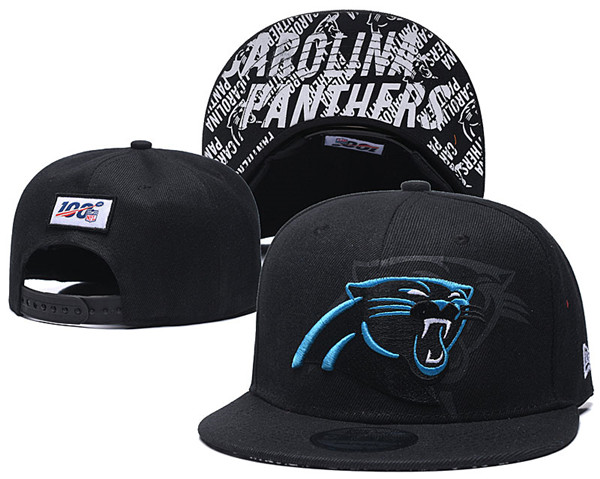 Panthers Black Snapback Hat GS
