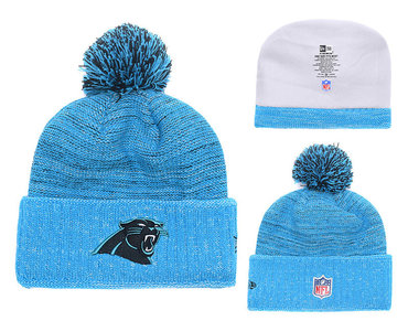 Panthers Team Logo Blue Knit Hat YD
