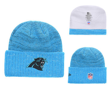 Panthers Team Logo Blue Knit Hat YD2