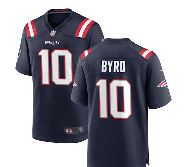 Patriots #10 Damiere Byrd Navy Vapor Limited Jersey Patriots #10 Damiere Byrd Navy Vapor Limited Jersey