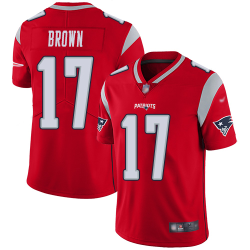 Patriots #17 Antonio Brown Red Youth Stitched Football Limited Inverted Legend Jersey Patriots #17 Antonio Brown Red Youth Stitched Football Limited Inverted Legend Jersey