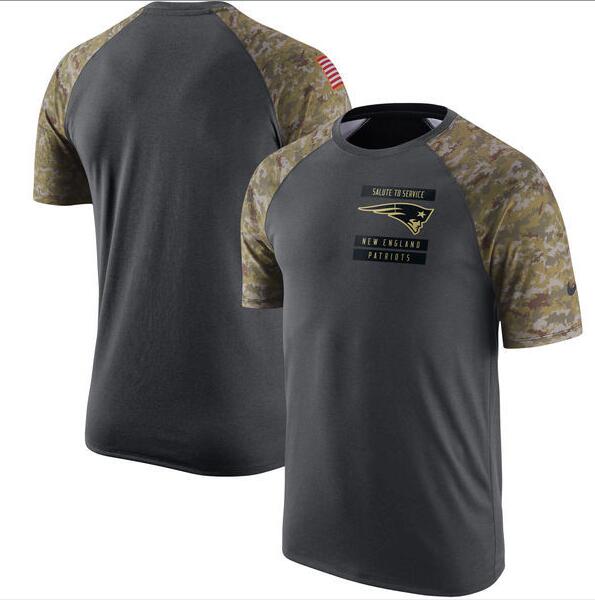 Patriots Anthracite Salute to Service Men's Short Sleeve T-Shirt Patriots Anthracite Salute to Service Men's Short Sleeve T-Shirt