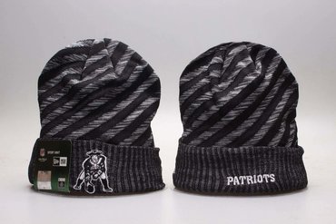 Patriots Fresh Logo Gray & Black Knit Hat YP