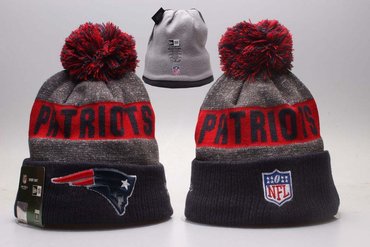 Patriots Fresh Logo Gray & Navy Knit Hat YP