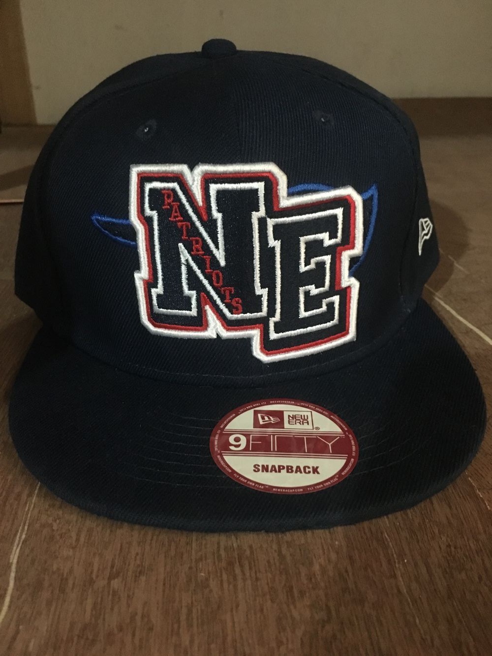 Patriots Logo Navy Adjustable Hat 1 GS