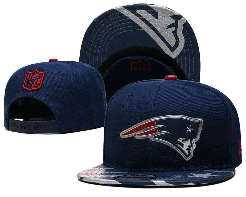 Patriots Navy Snapback Hat --YD