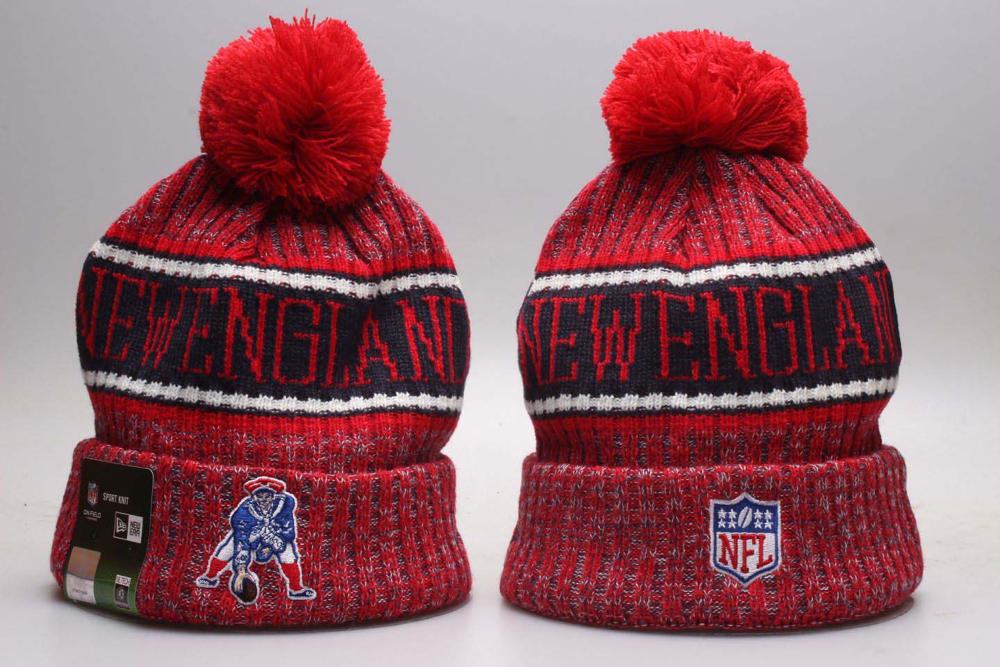 Patriots Retro Red Knit Hat YP