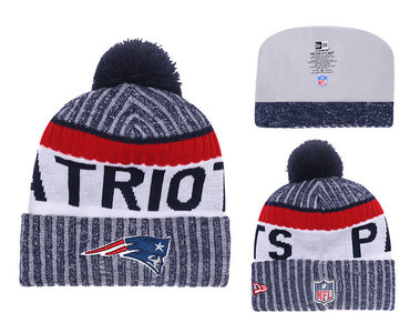 Patriots Team Logo Navy 2017 Sideline Knit Hat YD