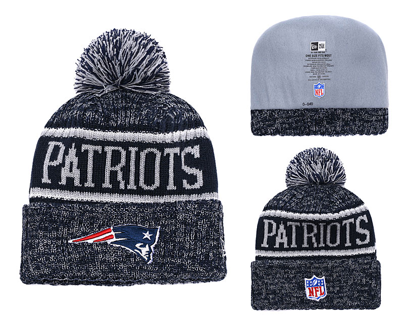 Patriots Team Logo Navy Knit Hat YD