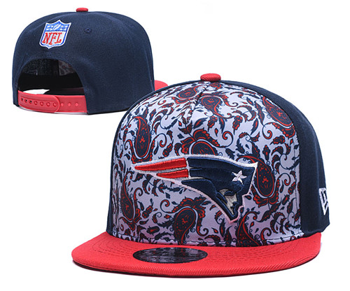 Patriots Team Logo Navy Red Fashion Adjustable Hat LH
