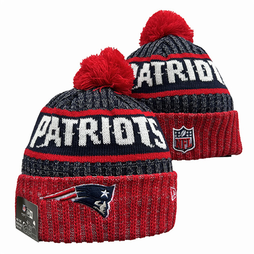 Patriots Team Logo Pom Knit Hat YD-1