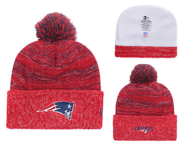 Patriots Team Logo Red Knit Hat YD