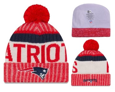 Patriots Team Logo Red Knit Hat YD