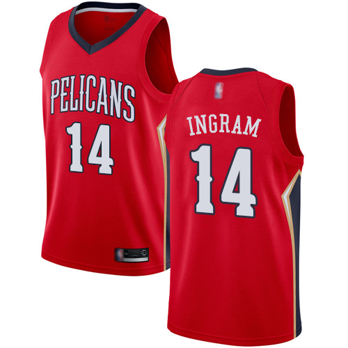 Pelicans #14 Brandon Ingram Red Basketball Swingman Statement Edition Jersey Pelicans #14 Brandon Ingram Red Basketball Swingman Statement Edition Jersey