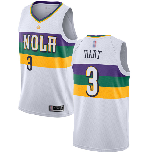 Pelicans #3 Josh Hart White Basketball Swingman City Edition 2018 19 Jersey Pelicans #3 Josh Hart White Basketball Swingman City Edition 2018 19 Jersey