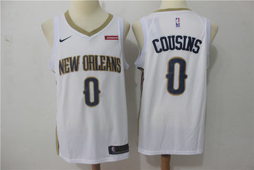 Pelicans 0 DeMarcus Cousins White Nike Swingman Jersey Pelicans 0 DeMarcus Cousins White Nike Swingman Jersey