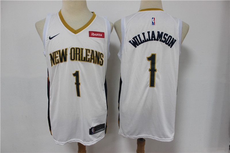 Pelicans 1 Zion Williamson White Earned Edition Nike Swingman Jersey Pelicans 1 Zion Williamson White Earned Edition Nike Swingman Jersey