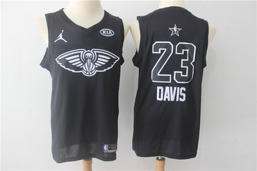 Pelicans 23 Anthony Davis Black 2018 All-Star Game Swingman Jersey