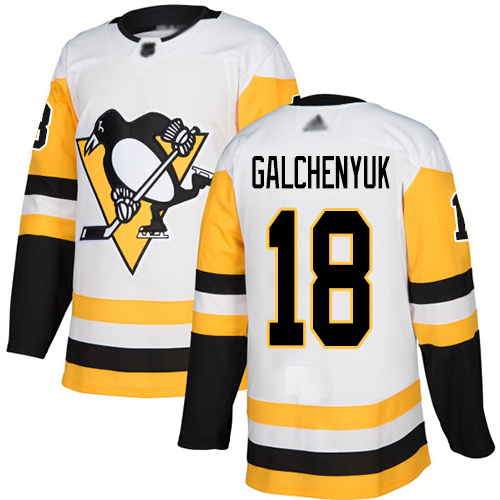 Penguins #18 Alex Galchenyuk White Road Authentic Stitched Hockey Jersey Penguins #18 Alex Galchenyuk White Road Authentic Stitched Hockey Jersey