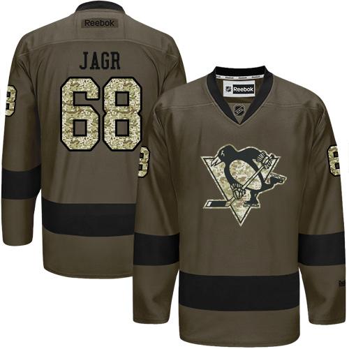 Penguins #68 Jaromir Jagr Green Salute to Service Stitched NHL Jersey Penguins #68 Jaromir Jagr Green Salute to Service Stitched NHL Jersey