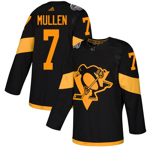Penguins #7 Joe Mullen Black Authentic 2019 Stadium Series Stitched Hockey Jersey Penguins #7 Joe Mullen Black Authentic 2019 Stadium Series Stitched Hockey Jersey