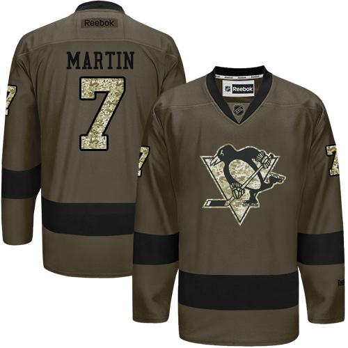 Penguins #7 Paul Martin Green Salute to Service Stitched NHL Jersey Penguins #7 Paul Martin Green Salute to Service Stitched NHL Jersey