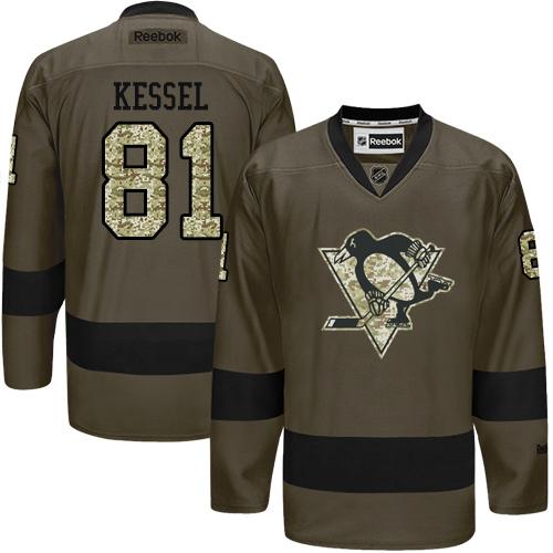 Penguins #81 Phil Kessel Green Salute to Service Stitched NHL Jersey Penguins #81 Phil Kessel Green Salute to Service Stitched NHL Jersey