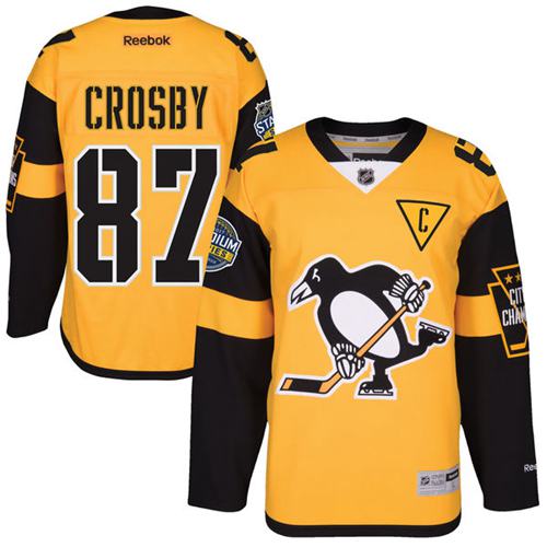 Penguins #87 Sidney Crosby Gold 2017 Stadium Series Stitched Youth NHL Jersey Penguins #87 Sidney Crosby Gold 2017 Stadium Series Stitched Youth NHL Jersey