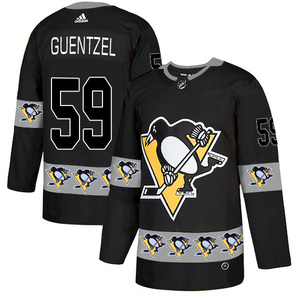 Penguins 59 Jake Guentzel Black Team Logos Fashion Adidas Jersey Penguins 59 Jake Guentzel Black Team Logos Fashion Adidas Jersey
