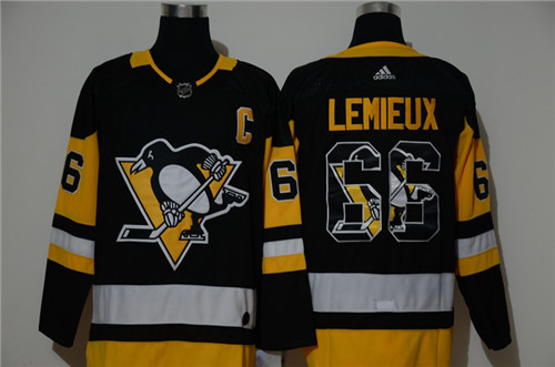 Penguins 66 Mario Lemieux Black Adidas Fashion Jersey Penguins 66 Mario Lemieux Black Adidas Fashion Jersey