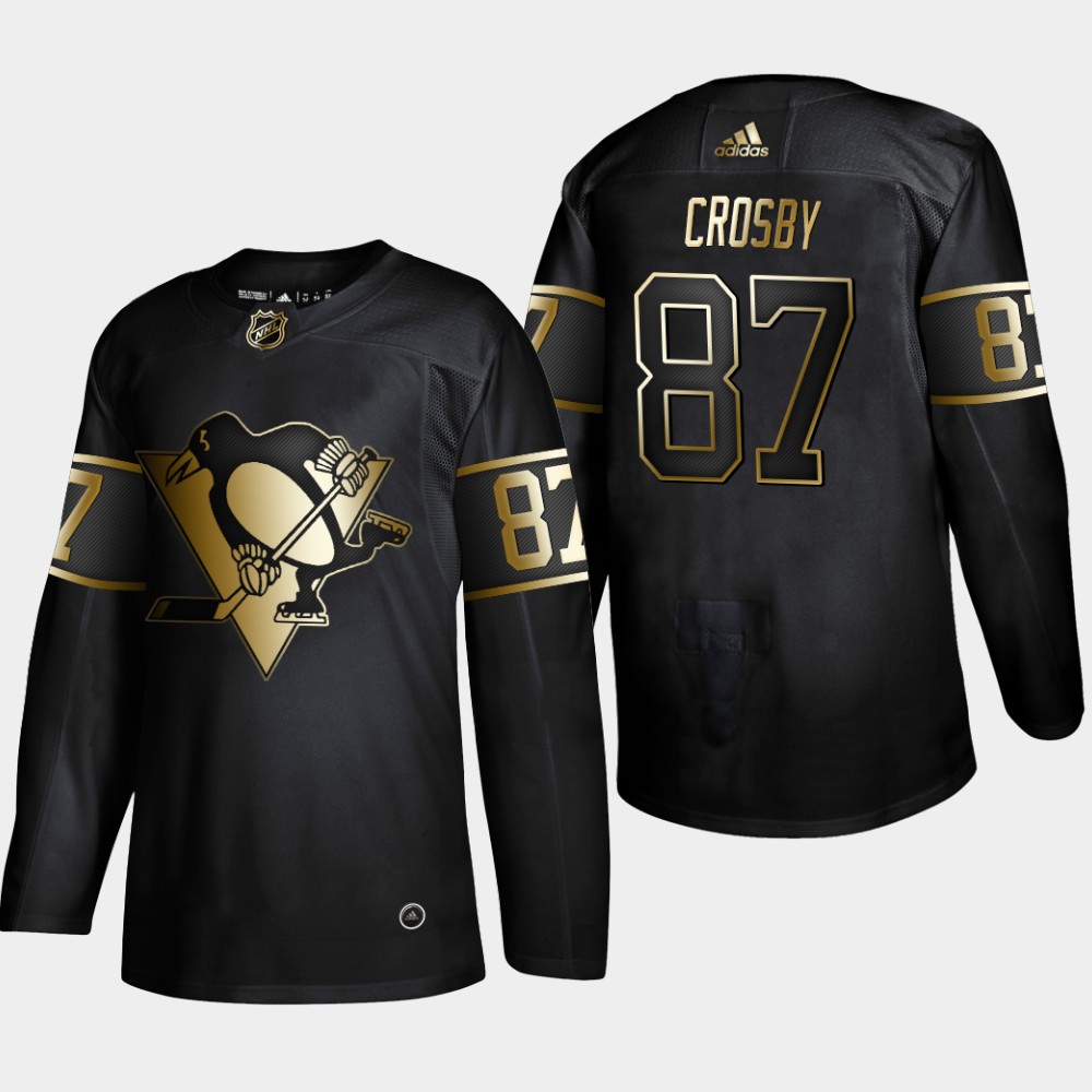 Penguins 87 Sidney Crosby Black Gold Adidas Jersey Penguins 87 Sidney Crosby Black Gold Adidas Jersey