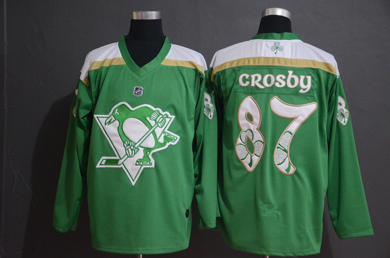 Penguins 87 Sidney Crosby Green 2019 St. Patrick's Day Adidas Jersey Penguins 87 Sidney Crosby Green 2019 St. Patrick's Day Adidas Jersey