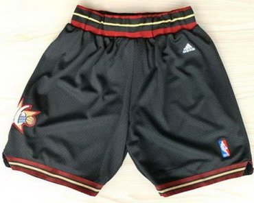 Philadelphia 76ers Black Swingman NBA Shorts