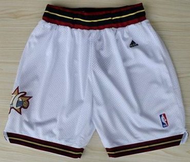 Philadelphia 76ers White Swingman NBA Shorts