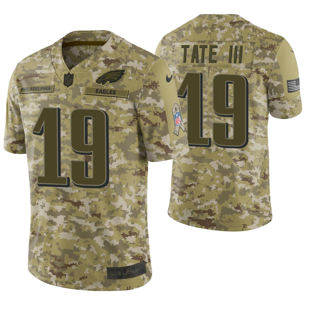 Philadelphia Eagles #19 Golden Tate Camo 2018 Salute to Service Limited Jersey