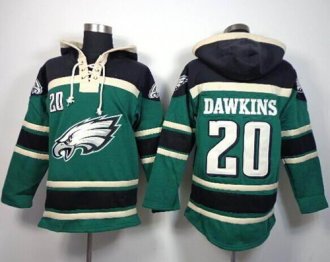 Philadelphia Eagles #20 Brian Dawkins Midnight Green Sawyer Hooded Sweatshirt NFL Hoodie Philadelphia Eagles #20 Brian Dawkins Midnight Green Sawyer Hooded Sweatshirt NFL Hoodie