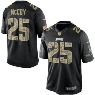 Philadelphia Eagles #25 LeSean McCoy Nike Black Salute To Service Jersey