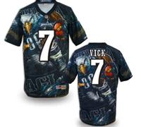 Philadelphia Eagles #7 VICK Men's Stitched NFL Elite Fanatical Version Jersey (1)