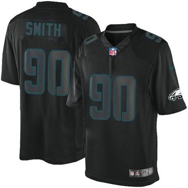 Philadelphia Eagles #90 Marcus Smith Black NFL Impact Limited Jersey Philadelphia Eagles #90 Marcus Smith Black NFL Impact Limited Jersey