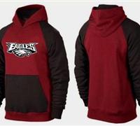 Philadelphia Eagles Authentic Logo Pullover Hoodie Burgundy Red & Black Philadelphia Eagles Authentic Logo Pullover Hoodie Burgundy Red & Black