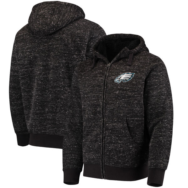 Philadelphia Eagles G III Sports By Carl Banks Discovery Sherpa Full Zip Jacket Heathered Black Philadelphia Eagles G III Sports By Carl Banks Discovery Sherpa Full Zip Jacket Heathered Black